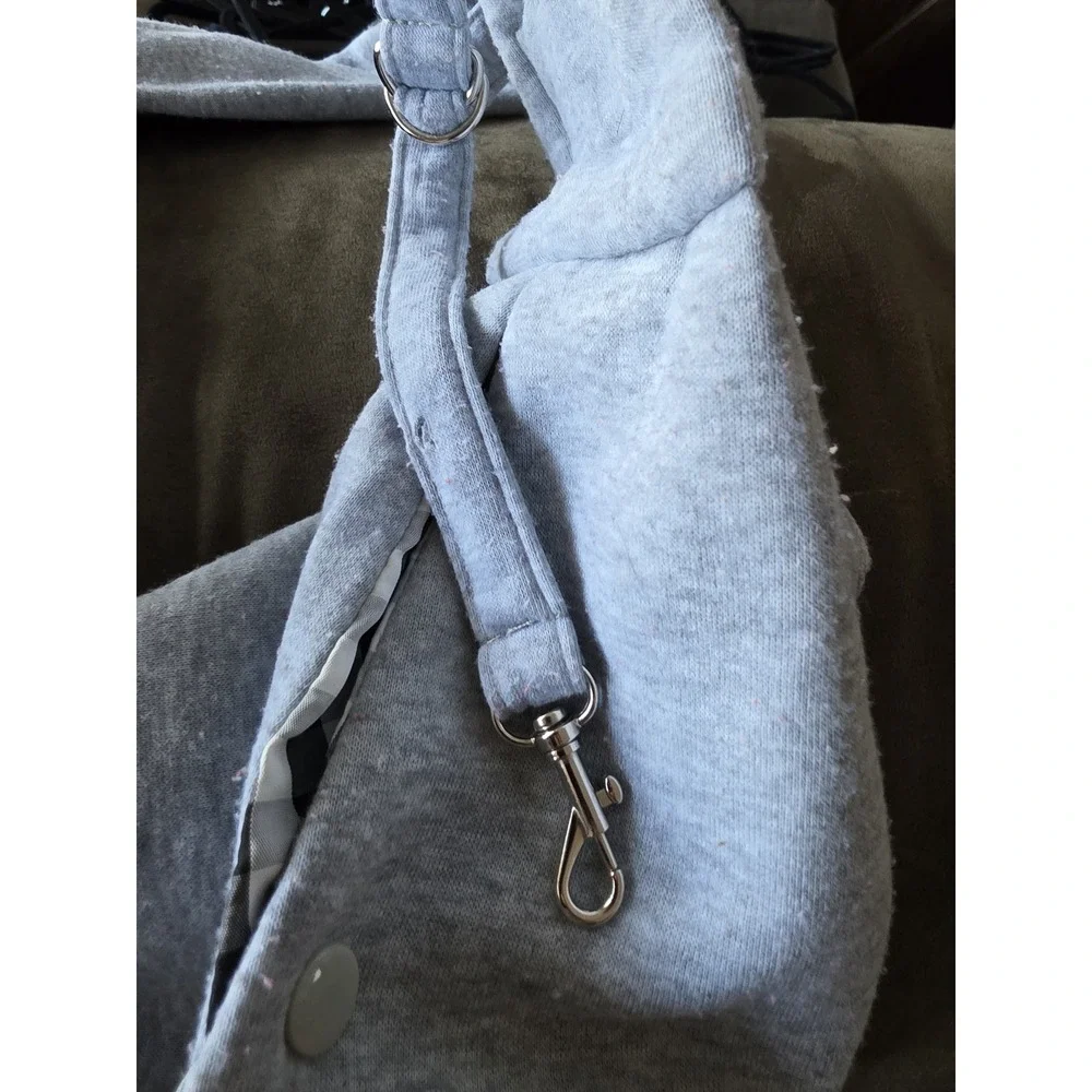 Tomkas Pet Carrier Bag Gray Dog Cat Travel Tote Handbag Purse Sling